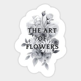 The art of flowers Sticker